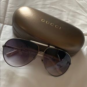 White Gucci sunglasses!